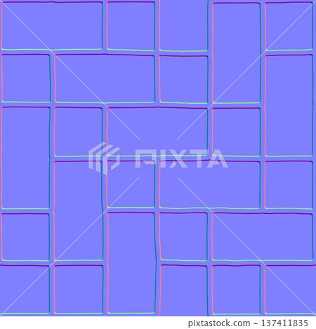 Thin grout line brick normal map texture Thin grout line brick normal map texture 137411835