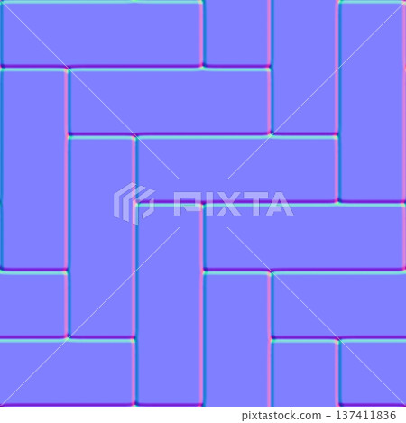 Herringbone Floor Tile Pattern Normal Map Herringbone Floor Tile Pattern Normal Map 137411836