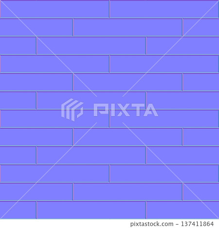 Modern Subway Tile Brick Normal Map 137411864