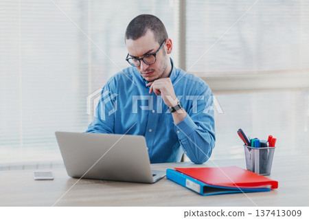 Man with laptop Man with laptop 137413009
