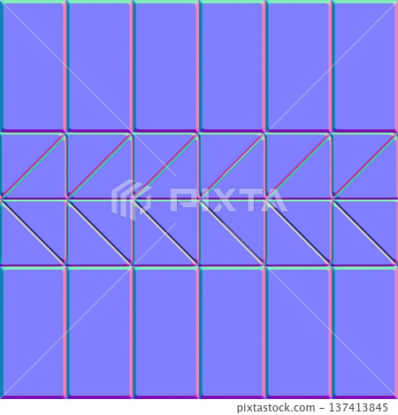 Architectural Geometric Tile Normal Map 137413845