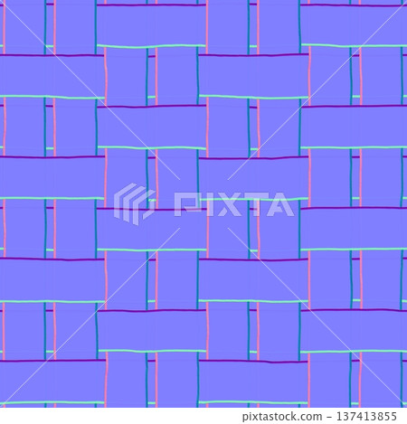 Interlocking Fabric Weave Normal Map Pattern 137413855