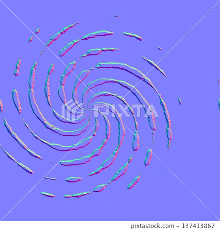 Abstract Spiral Vortex Normal Map Texture Abstract Spiral Vortex Normal Map Texture 137413867