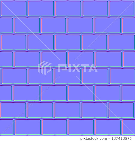 Thin outline brick pattern normal map Thin outline brick pattern normal map 137413875