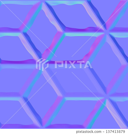 Clean Beveled Diamond Grid Normal Map Clean Beveled Diamond Grid Normal Map 137413879