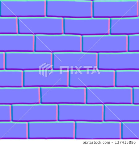 Rounded Cobblestone Brick Normal Map Texture Rounded Cobblestone Brick Normal Map Texture 137413886