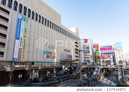 從東京八王子市旭町眺望JR八王子站北出口 從東京八王子市旭町眺望JR八王子站北出口 137414971