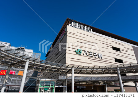 Strolling around the south exit of JR Hachioji Station in Asahicho, Hachioji City, Tokyo 137415171