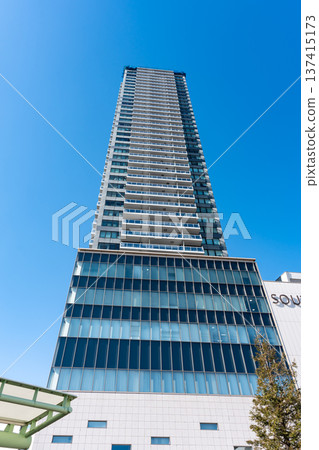 Looking up at Southern Sky Tower Hachioji, Koyasu-cho, Hachioji City, Tokyo 137415173