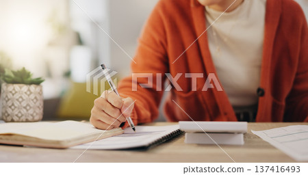 Accountant, hands and businesswoman calculating investment or working on financial budget. Freelance, calculator and professional employee review finance report and planning company tax audit Accountant, hands and businesswoman calculating investment or working on financial budget. Freelance, calculator and professional employee review finance report and planning company tax audit 137416493