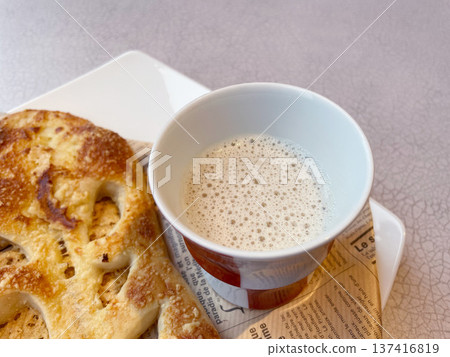 Thick lotus root potage soup Thick lotus root potage soup 137416819
