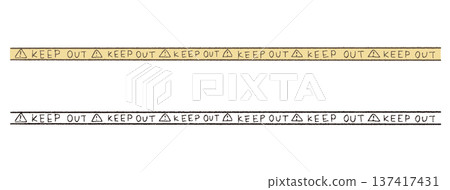 Keep out decorative border Keep out decorative border 137417431