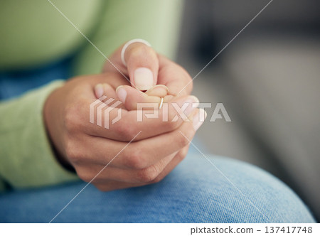 Anxiety, hands and woman with depression, scared and mental health crisis in her home. Fear, zoom and female with nails scratch habit from stress, trauma or abuse disaster, addiction or mistake fail Anxiety, hands and woman with depression, scared and mental health crisis in her home. Fear, zoom and female with nails scratch habit from stress, trauma or abuse disaster, addiction or mistake fail 137417748
