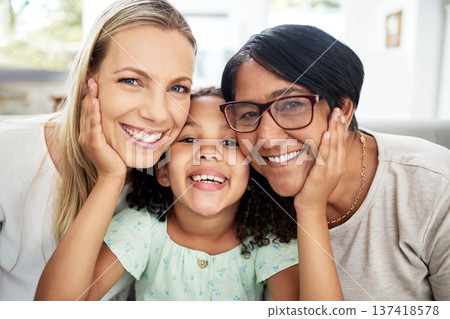 Interracial family, portrait and home with smile, bonding and care with grandmother, mom and child. Happy, love and living room with children and hug together to relax in support with grandparents Interracial family, portrait and home with smile, bonding and care with grandmother, mom and child. Happy, love and living room with children and hug together to relax in support with grandparents 137418578
