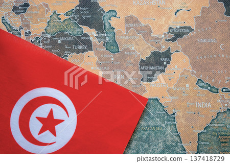 National flag of Turkey on the world map background. Iran and USA war. Crisis. National flag of Turkey on the world map background. Iran and USA war. Crisis. 137418729