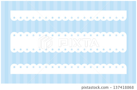 Star pattern scalloped lace and fluffy lines Star Scalloped Lace Band Vec Star pattern scalloped lace and fluffy lines Star Scalloped Lace Band Vec 137418868