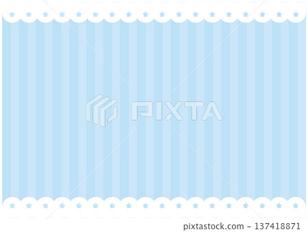 Star Scalloped Lace - Fluffy Line Frame Illustration Star Scalloped Lace - Fluffy Line Frame Illustration 137418871