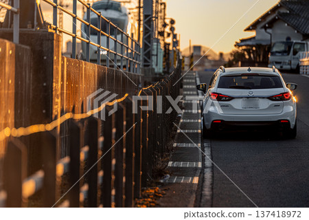 Road along the track 137418972