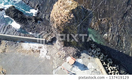北海道瀨田町燭岩和日本海海岸線，無人機空拍圖 137419129