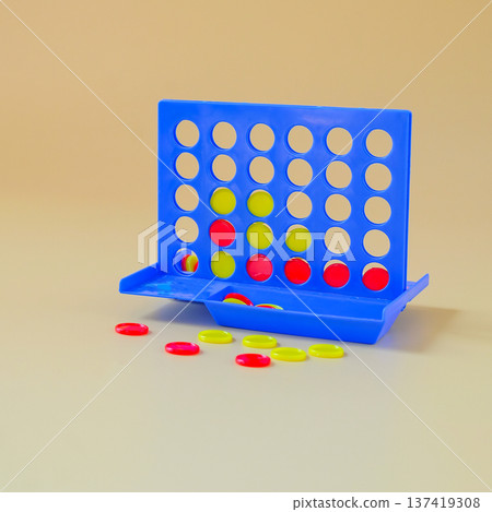 laying out colored plastic mosaics. children's game. laying out colored plastic mosaics. children's game. 137419308