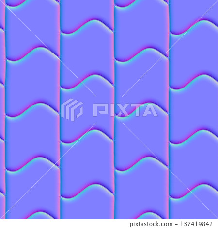 Clean Architectural Wave Surface Normal Map Clean Architectural Wave Surface Normal Map 137419842