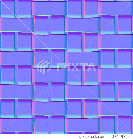 Basket Weave Normal Map Texture for 3D Modeling Basket Weave Normal Map Texture for 3D Modeling 137419864
