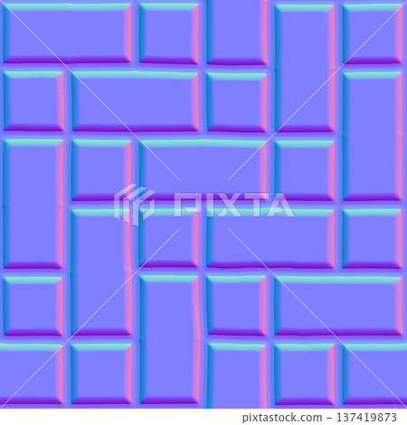 Smooth Bevel Tile Paving Normal Map 137419873