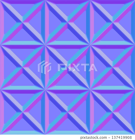 Sharp Geometric Triangle Panel Normal Map 137419908