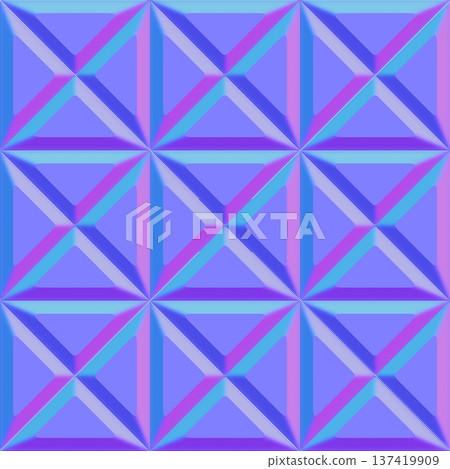 Modern Faceted Triangle Surface Normal Map Modern Faceted Triangle Surface Normal Map 137419909