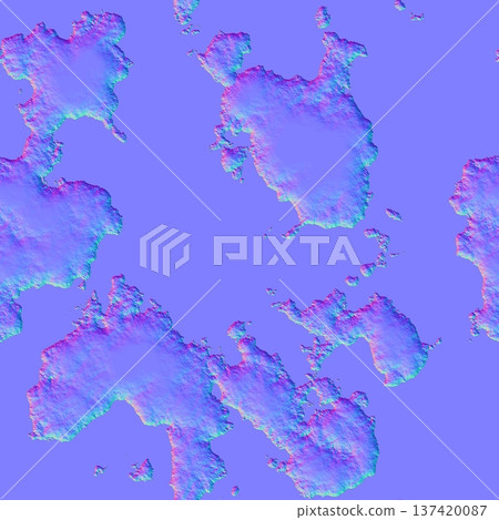 Abstract Biological Island Normal Map Texture Abstract Biological Island Normal Map Texture 137420087