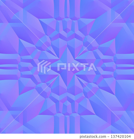 Faceted Geometric Star Crystalline Normal Map for 3D Decor 137420104