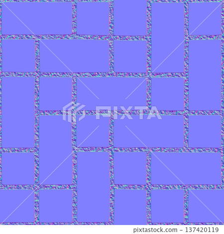 Rectangular Paving Stone Normal Map Seamless 137420119