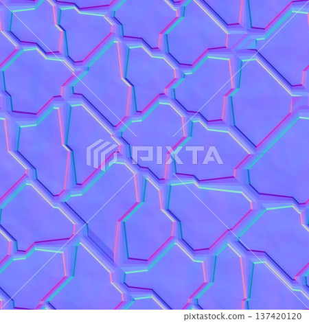 Geometric Polygon Rock Normal Map 137420120