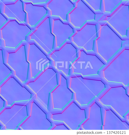 Cracked Geometric Pavement Normal Map Cracked Geometric Pavement Normal Map 137420121