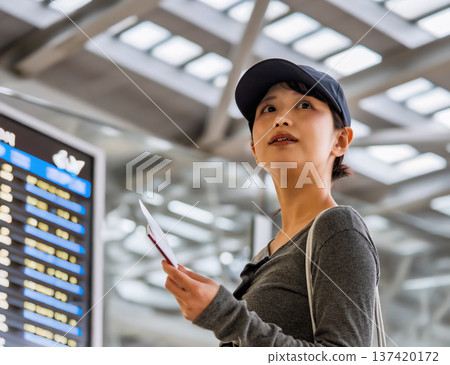 在機場辦理航班手續 ■拍攝合作：關西國際機場（KIX） 137420172