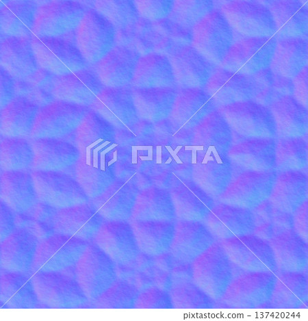 Soft Geometric Floral Normal Map Pattern 137420244