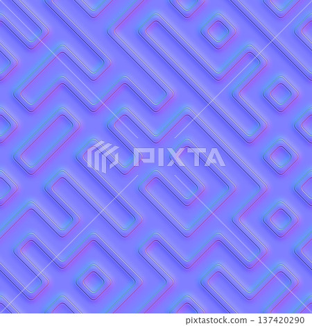 Geometric Maze Circuit Normal Map Geometric Maze Circuit Normal Map 137420290