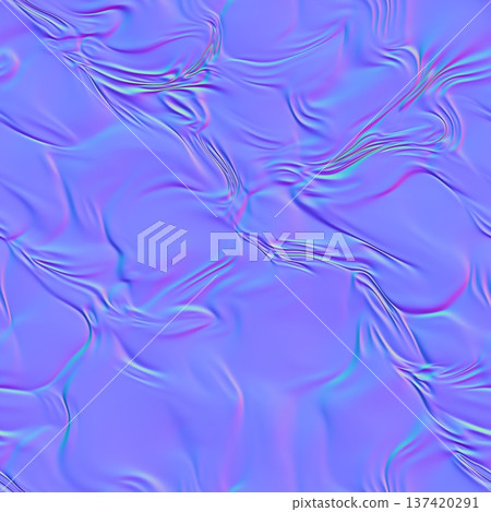 Elegant Wavy Silk Fabric Normal Map 137420291
