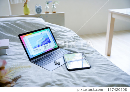 Remote work from bed 137420308