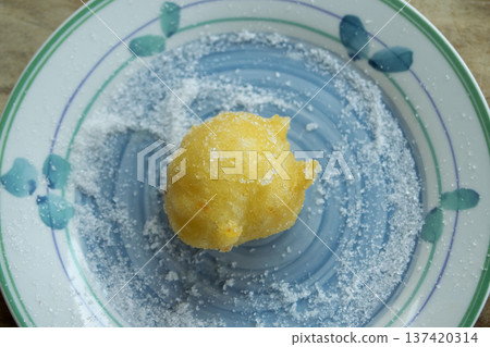 sugar coated calabrian zeppola dessert sugar coated calabrian zeppola dessert 137420314
