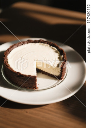 Delicious cheesecake on the plate Delicious cheesecake on the plate 137420552
