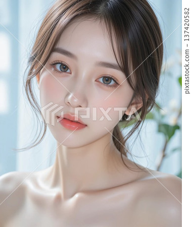 美麗的女人美麗形象 137420582