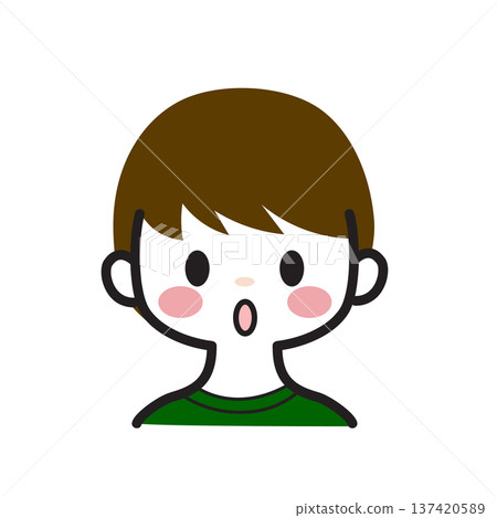 一個表情滑稽的男孩 137420589