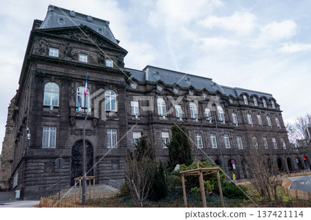 France, Clermont Ferrand, Puy de Dome Prefecture Building 137421114