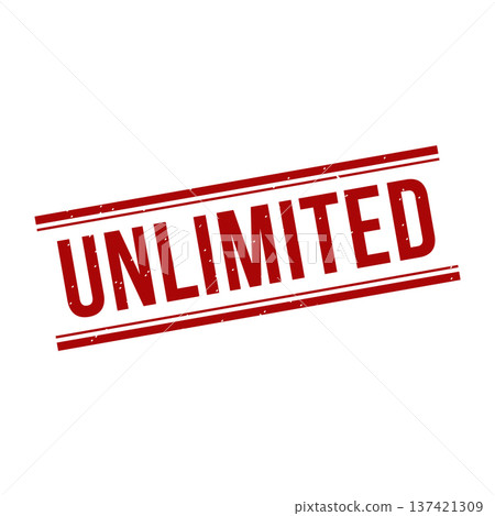 Unlimited Stamp,Unlimited Grunge Square Sign 137421309