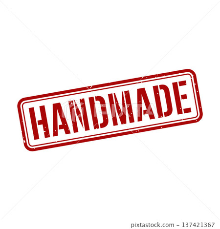 Handmade Stamp,Handmade Grunge Square Sign Handmade Stamp,Handmade Grunge Square Sign 137421367