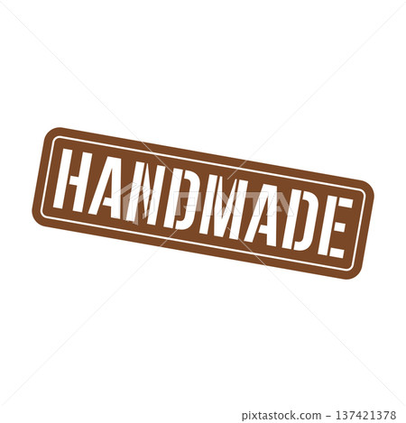 Handmade Stamp,Handmade Square Sign 137421378