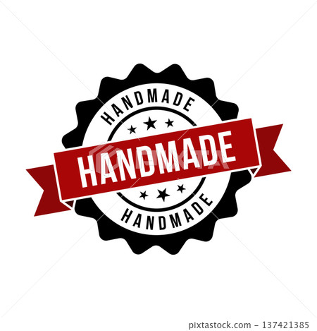 Handmade Stamp,Handmade Round Sign With Ribbon Handmade Stamp,Handmade Round Sign With Ribbon 137421385