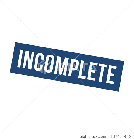 Incomplete Stamp,Incomplete Square Sign 137421400