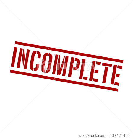 Incomplete Stamp,Incomplete Square Sign Incomplete Stamp,Incomplete Square Sign 137421401